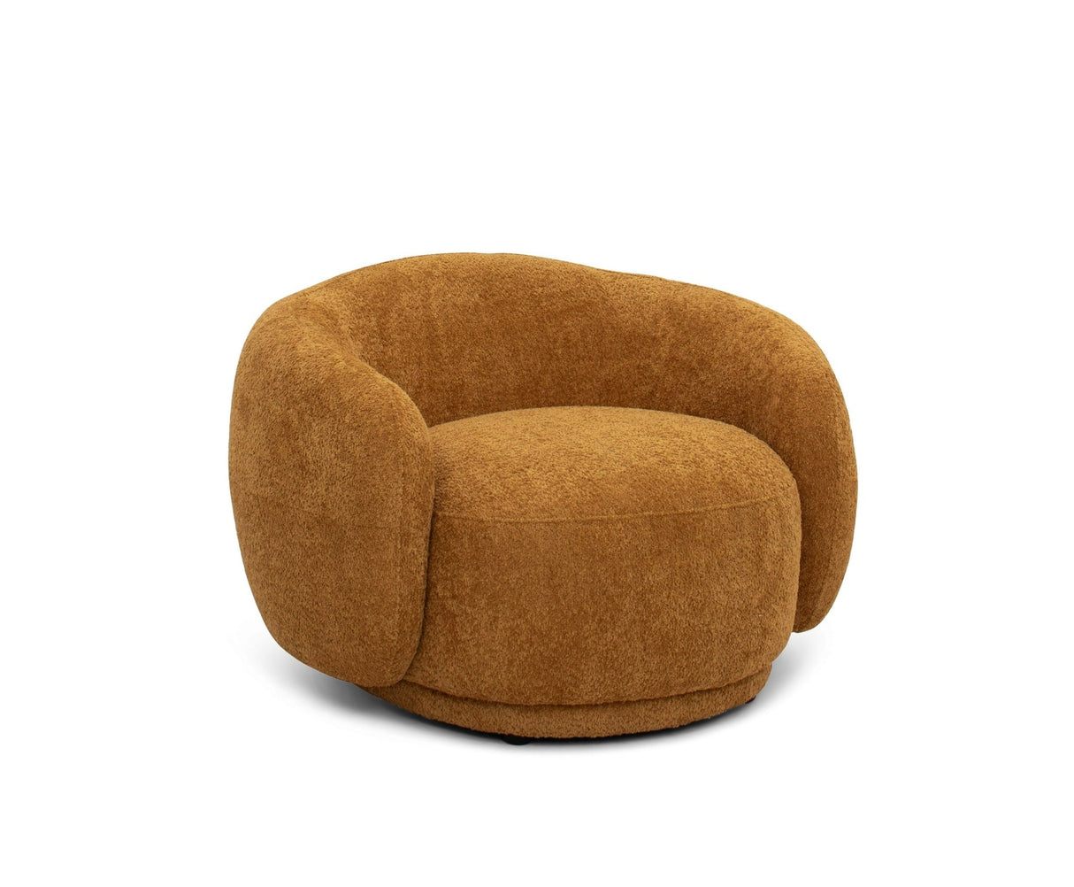 Divani Casa Andrew - Modern Orange Fabric Accent Chair | Home Elegance USA