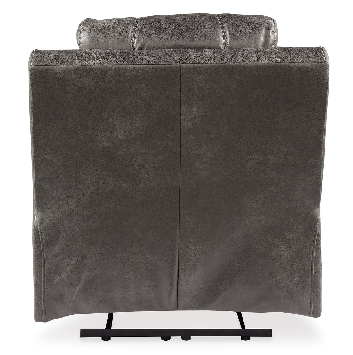 Erlangen Midnight PWR Recliner/ADJ Headrest - Faux Leather Ashley - Home Elegance USA