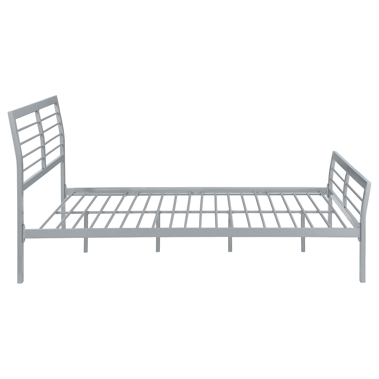 Full Bed - Cooper Metal Full Open Frame Bed Silver