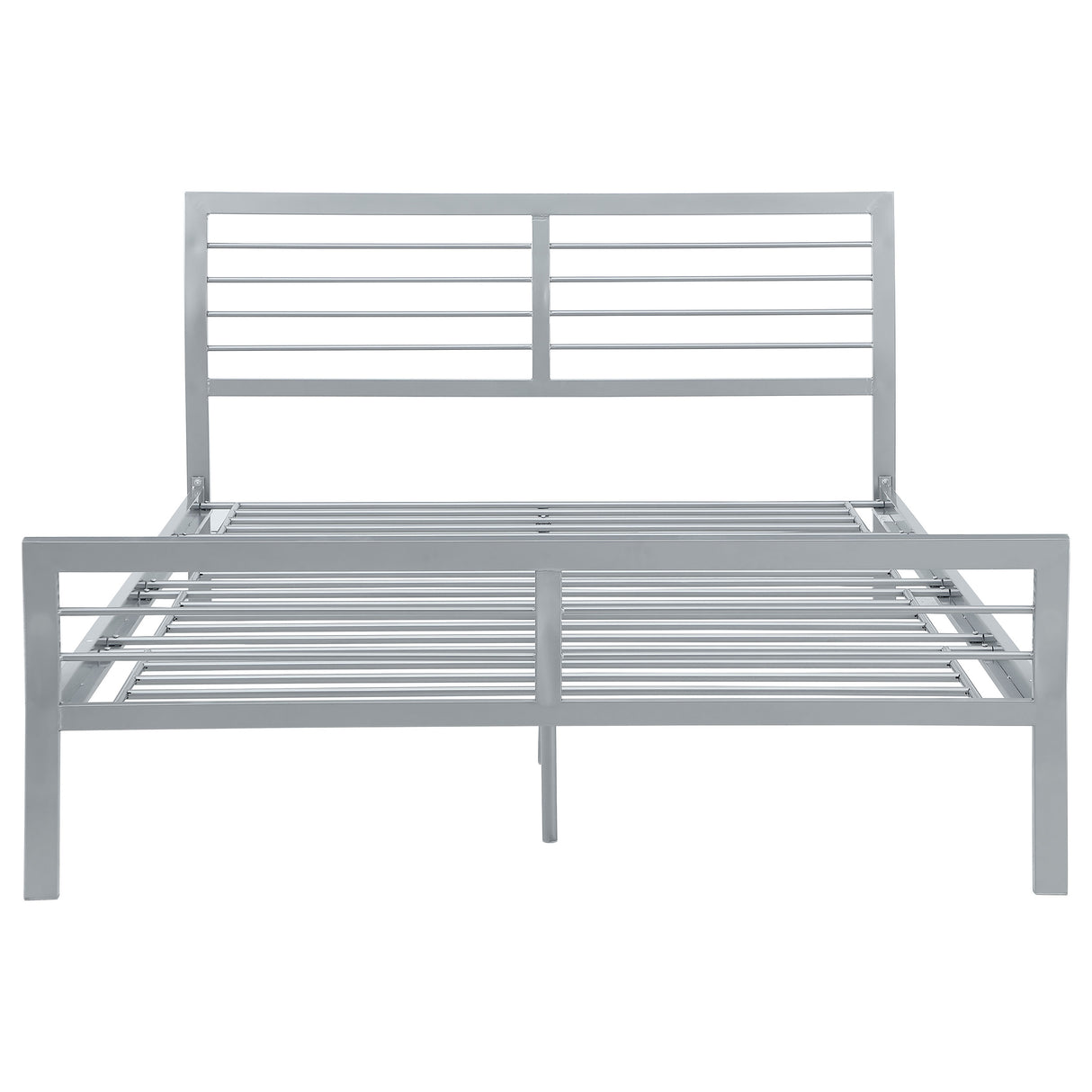 Queen Bed - Cooper Metal Queen Open Frame Bed Silver