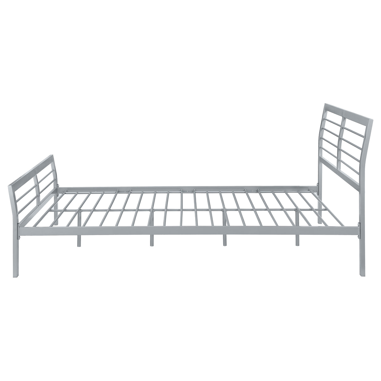 Queen Bed - Cooper Metal Queen Open Frame Bed Silver