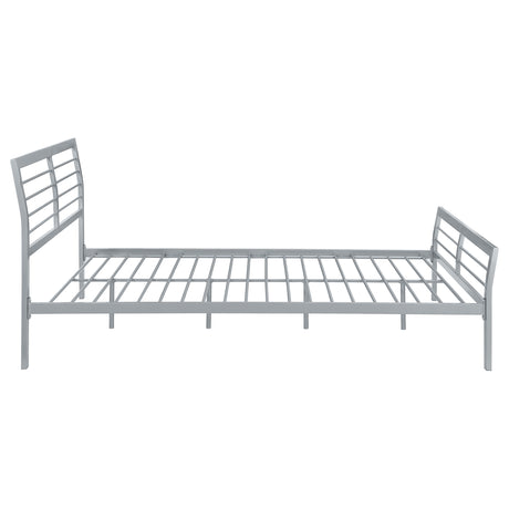 Queen Bed - Cooper Metal Queen Open Frame Bed Silver