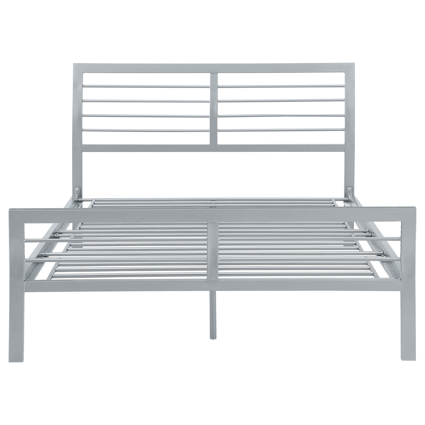 Twin Bed - Cooper Metal Twin Open Frame Bed Silver