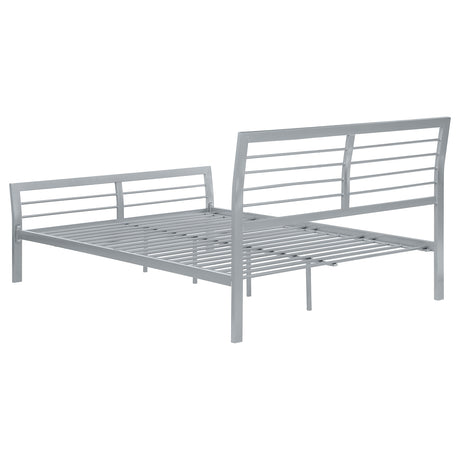 Twin Bed - Cooper Metal Twin Open Frame Bed Silver