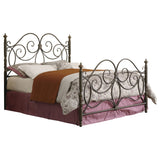 Queen Headboard / Footboard - London Metal Queen Open Frame Bed Dark Bronze