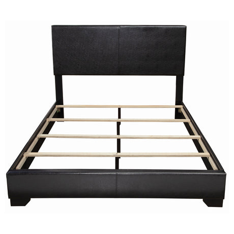 Eastern King Bed - Conner Upholstered Eastern King Panel Bed Black