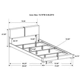 California King Bed - Conner Upholstered California King Panel Bed Black