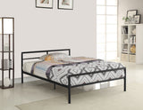 Full Bed - Fisher Metal Full Open Frame Bed Gunmetal