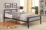 Twin Bed - Fisher Metal Twin Open Frame Bed Gunmetal