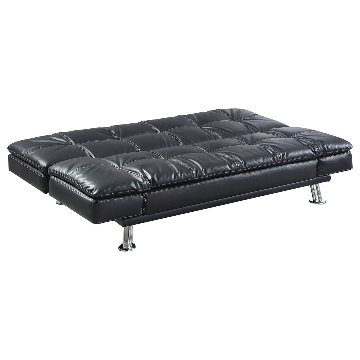 Dilleston Tufted Back Upholstered Sofa Bed Black | Coaster | Home Elegance USA