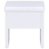 Vanity Table & Mirror - Harvey 2-piece Vanity Set with Lift-Top Stool White