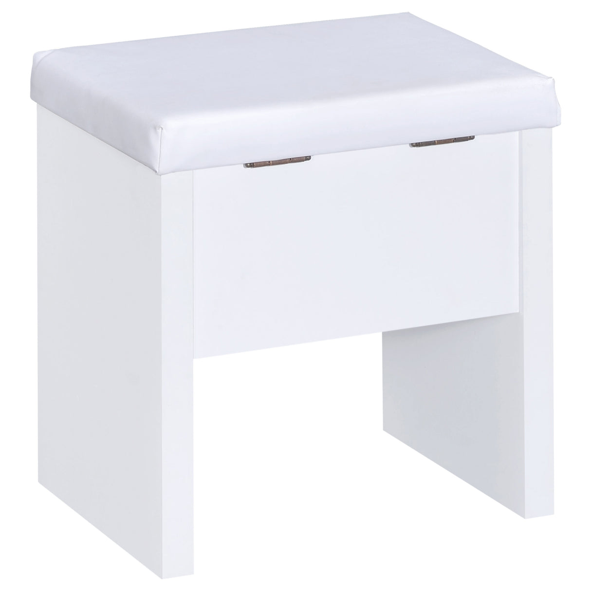 Vanity Table & Mirror - Harvey 2-piece Vanity Set with Lift-Top Stool White