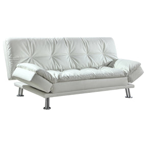 Dilleston Tufted Back Upholstered Sofa Bed White | Coaster | Home Elegance USA
