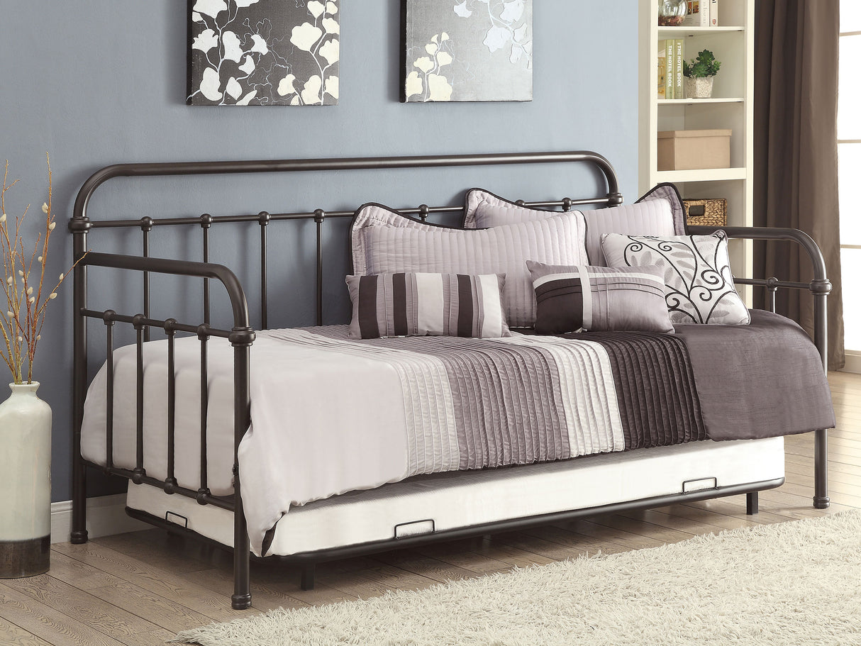 Twin Daybed W/ Trundle - Livingston Daybed with Trundle Dark Bronze