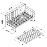 Twin Daybed W/ Trundle - Livingston Daybed with Trundle Dark Bronze