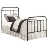 Full Bed - Livingston Metal Full Open Frame Bed Dark Bronze