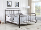 Eastern King Bed - Livingston Metal Eastern King Open Frame Bed Dark Bronze