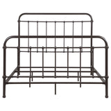 Eastern King Bed - Livingston Metal Eastern King Open Frame Bed Dark Bronze