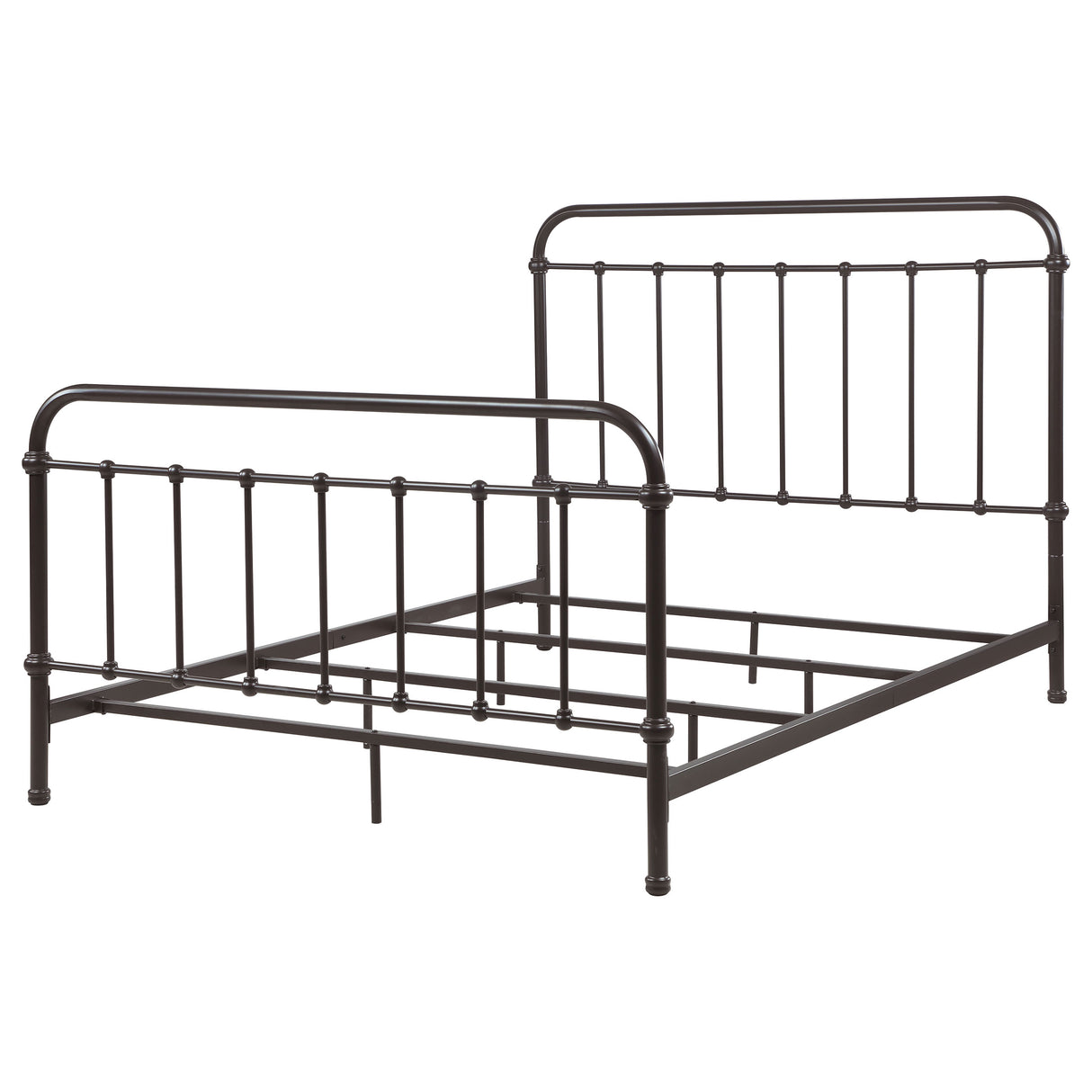 Eastern King Bed - Livingston Metal Eastern King Open Frame Bed Dark Bronze