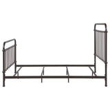 Eastern King Bed - Livingston Metal Eastern King Open Frame Bed Dark Bronze