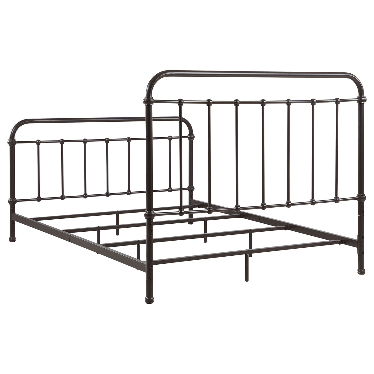 Eastern King Bed - Livingston Metal Eastern King Open Frame Bed Dark Bronze