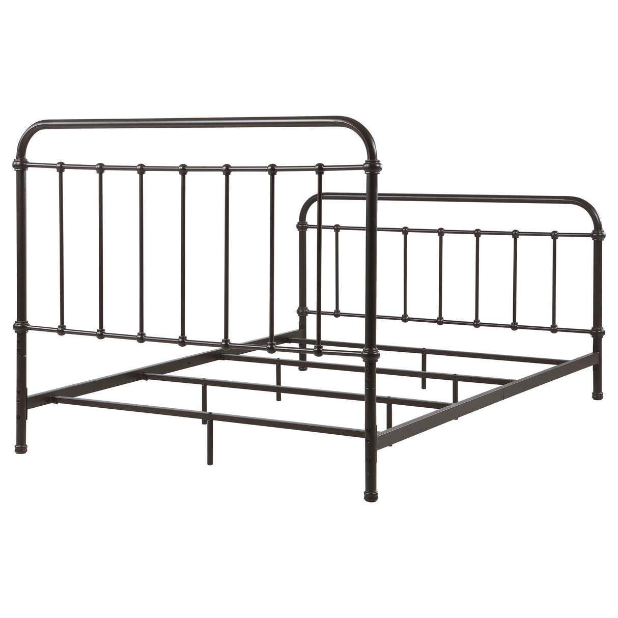 Eastern King Bed - Livingston Metal Eastern King Open Frame Bed Dark Bronze