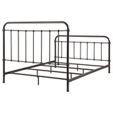 Eastern King Bed - Livingston Metal Eastern King Open Frame Bed Dark Bronze