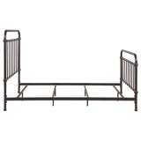 Eastern King Bed - Livingston Metal Eastern King Open Frame Bed Dark Bronze