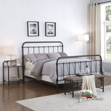 Eastern King Bed - Livingston Metal Eastern King Open Frame Bed Dark Bronze