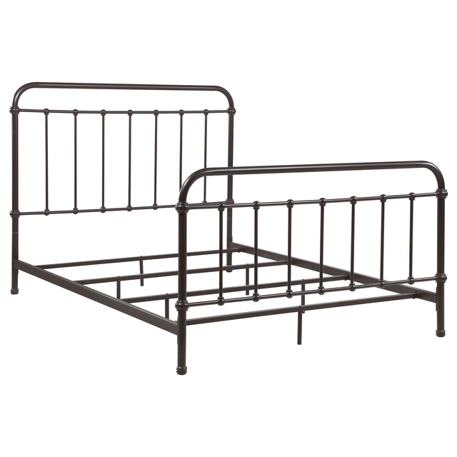 Queen Bed - Livingston Metal Queen Open Frame Bed Dark Bronze