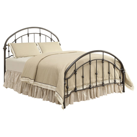 Eastern King Bed - Rowan Metal Eastern King Open Frame Bed Dark Bronze