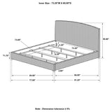 California King Bed - Laughton Banana Leaf California King Panel Bed Amber