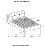 California King Storage Bed - Fenbrook Upholstered California King Storage Panel Bed Grey