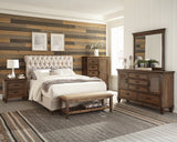 Devon 4 - piece Eastern King Bedroom Set Burnished Oak | Coaster | Home Elegance USA