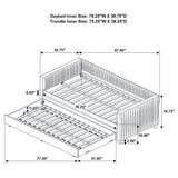 Brodie Upholstered Twin Daybed with Trundle Grey | Coaster | Home Elegance USA
