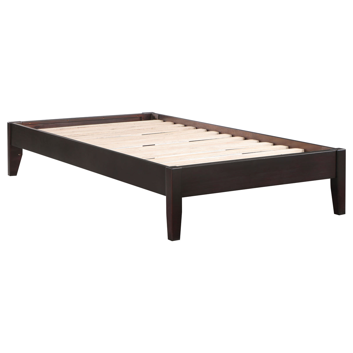 Twin Bed - Hounslow Twin Universal Platform Bed Cappuccino