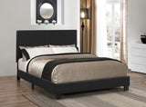 Twin Bed - Mauve Upholstered Twin Panel Bed Black