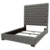 Camille Upholstered California King Panel Bed Grey | Coaster - 300621KW - Home Elegance USA - 4