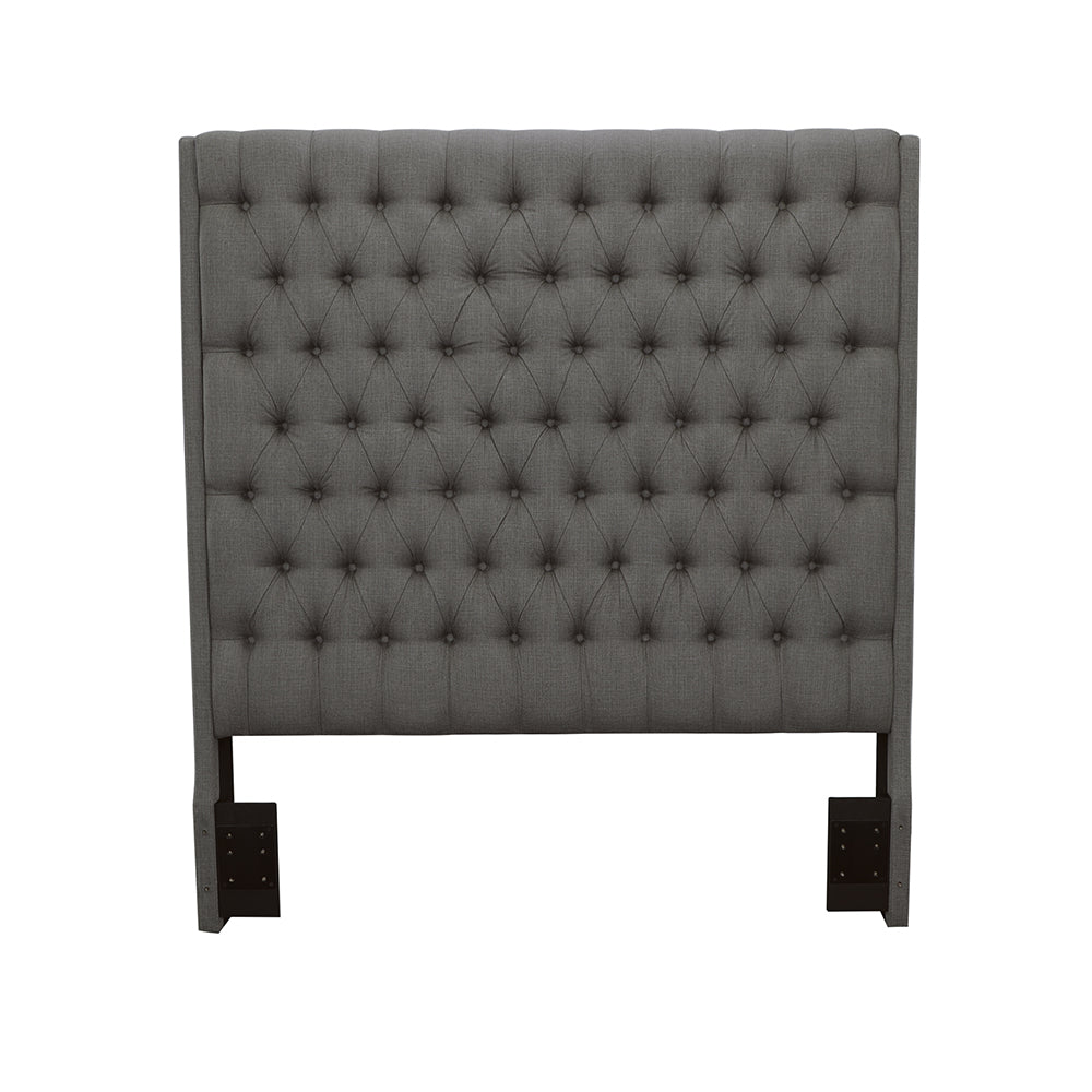 Queen Headboard - Camille Tall Tufted Queen Headboard Grey