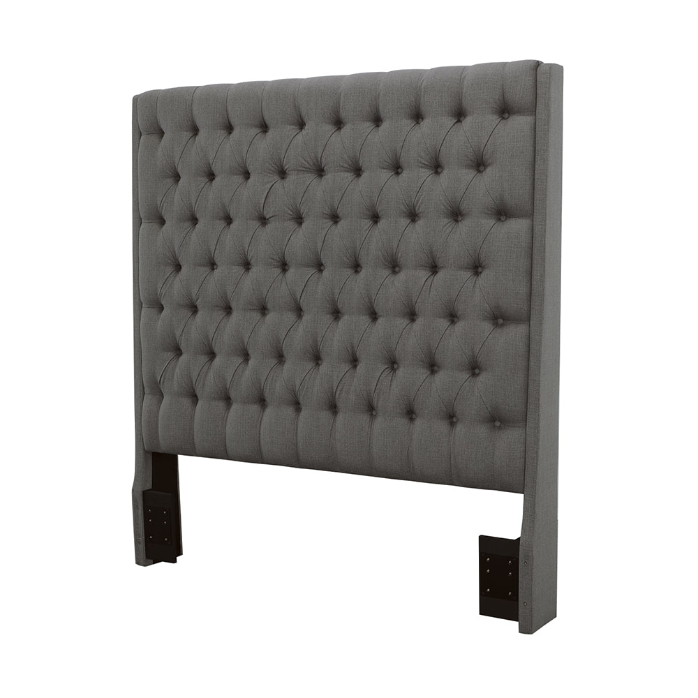 Queen Headboard - Camille Tall Tufted Queen Headboard Grey