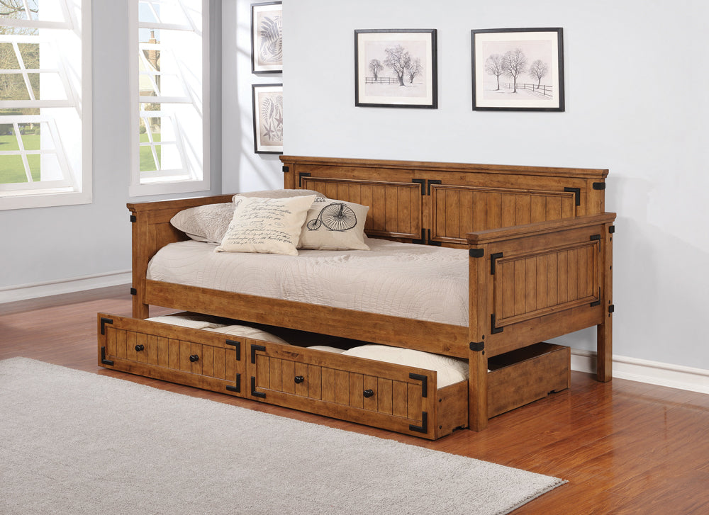 Twin Daybed - Oakdale Twin Daybed Rustic Honey