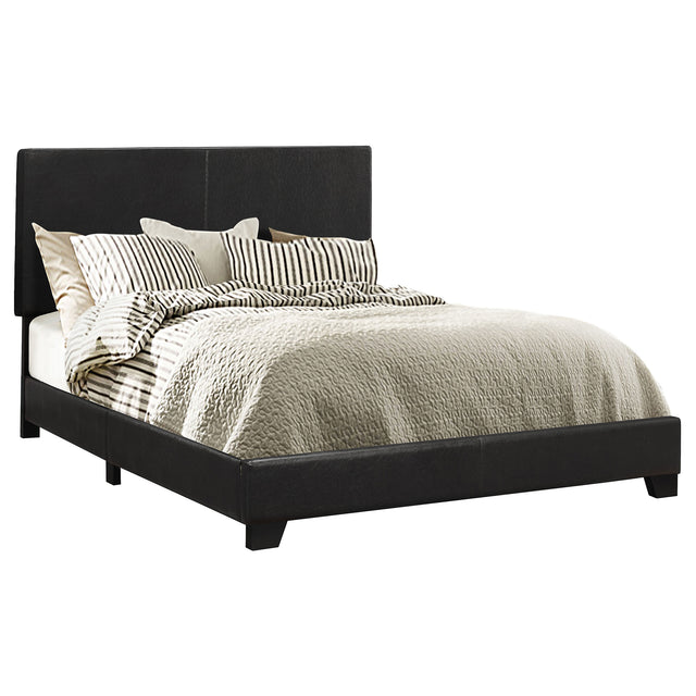 California King Bed - Dorian Upholstered California King Panel Bed Black