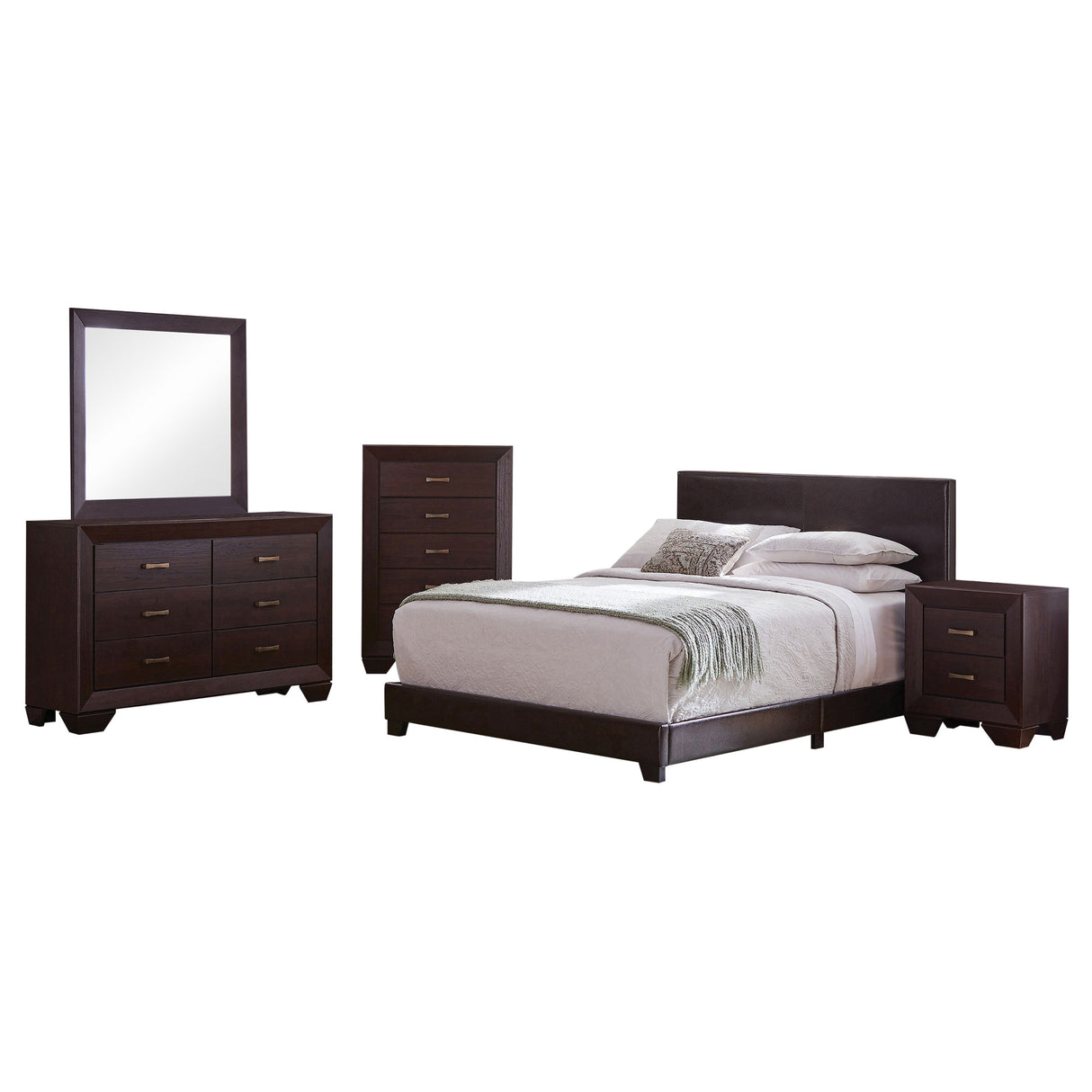 Full Bed 5 Pc Set - Dorian 5-piece Full Bedroom Set Dark Cocoa