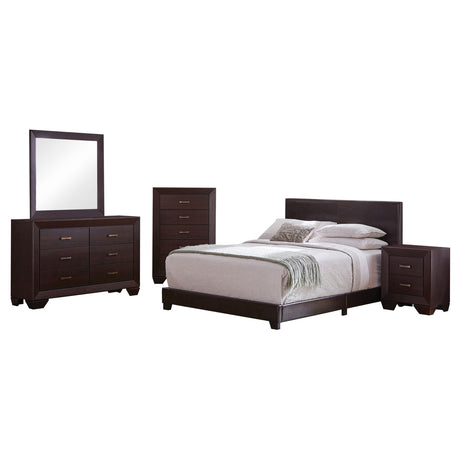 Eastern King Bed 5 Pc Set - Dorian 5-piece Eastern King Bedroom Set Dark Cocoa