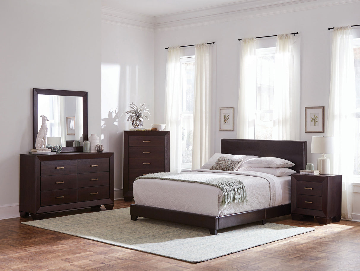 California King Bed 5 Pc Set - Dorian 5-piece California King Bedroom Set Dark Cocoa