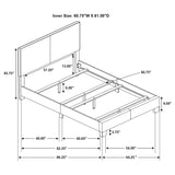 Queen Bed - Dorian Upholstered Queen Panel Bed Grey