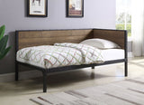 Twin Daybed - Getler Daybed Weathered Chestnut and Black