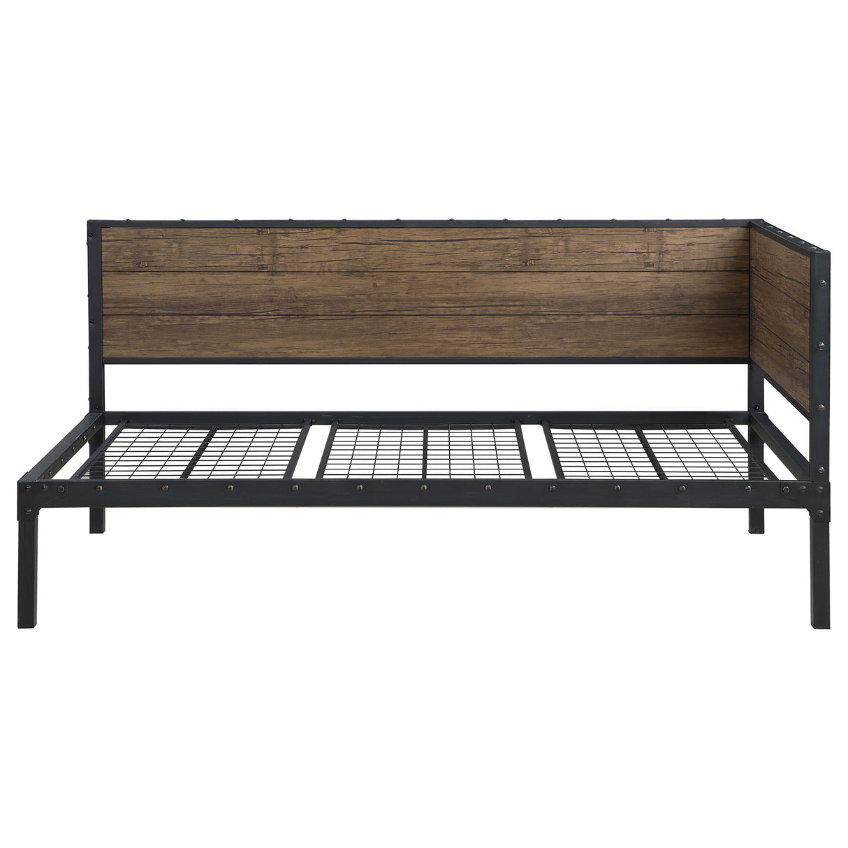 Twin Daybed - Getler Daybed Weathered Chestnut and Black