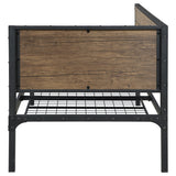 Twin Daybed - Getler Daybed Weathered Chestnut and Black