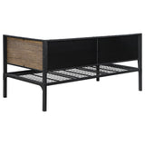 Twin Daybed - Getler Daybed Weathered Chestnut and Black